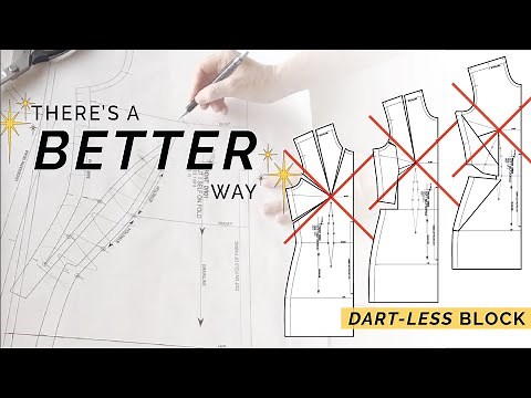 My PainLESS Method 💕 How to Draft a Dartless Dress Block & Remove Bust Darts