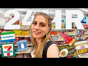 24 HRS of ONLY Japanese Convenience Store Food!!! 🍙