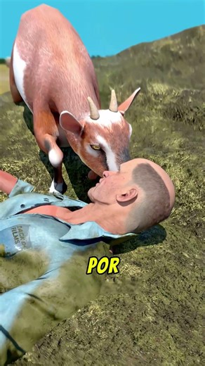 The goat that saved its owner😨