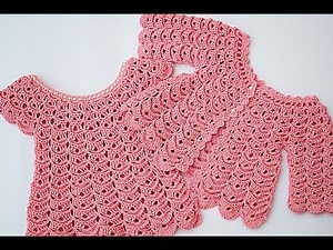 How to make a crochet girl jacket