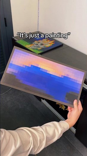 Minecraft Paintings IRL 🥹