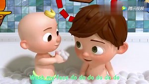 有趣的动画英文儿歌：BathSong洗澡歌，英语启蒙不可少
