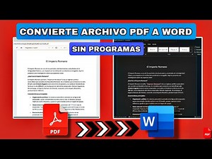 Cómo CONVERTIR PDF a WORD Sin Programas