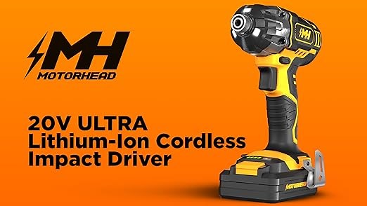 MOTORHEAD 20V ULTRA Cordless Li-Ion Impact Driver Kit (MH-03-ID-B1-0-1)