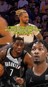 4.6K views · 885 reactions | GOOD TRADE? Sound off in the comments ⬇️ Lakers acquire Dorian Finney-Smith & Shake Milton for D'Angelo Russell, Maxwell Lewis & 3 second round picks. #dangelorussell #lakers #nba | Michael Morales | Facebook