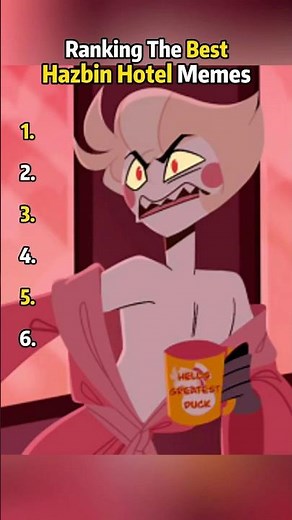 Ranking The Best Hazbin Hotel Memes. It's so funny😈🤣#HazbinHotel #fyp #sing #animation
