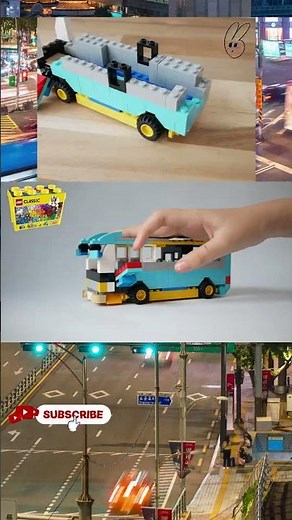 Learn how to build a Tour city bus using Lego classic 10698 idea box! #lego #レゴ #legomoc