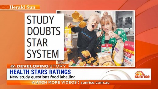 Australia's Health Star Rating system could be misleading consumers into eating food that's not as good for them as they thought, a new study has found. | Sunrise
