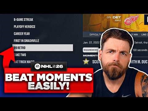 HOW TO EASILY BEAT MOMENTS IN NHL 26!