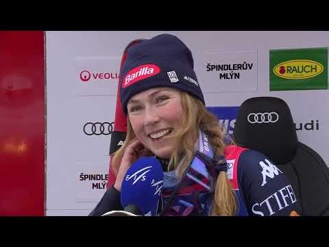 Mikaela Shiffrin's Post-Win Interview | 9th Slalom Globe, 71st World Cup Slalom, 108th Career WIN