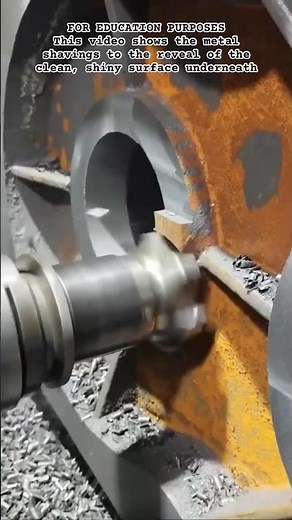 Restoring Rusted Industrial Parts #shorts #machining #industrial #metalworking #restoration #cnc