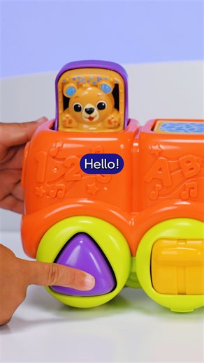 Shout out, everyone ready to roll into the weekend... 🧸🐨🦊🦔 Saturday is National Train Day! And it's all aboard for fun with Pop & Sing Animal Train. See more at amzn.to/3UT4o6u (link in bio on Instagram)! 🦔🦊🐨🐻 🚂🚋🚋🚋 #VTechToys #VTechBaby #PopAndSingAnimalTrain | VTech Toys USA