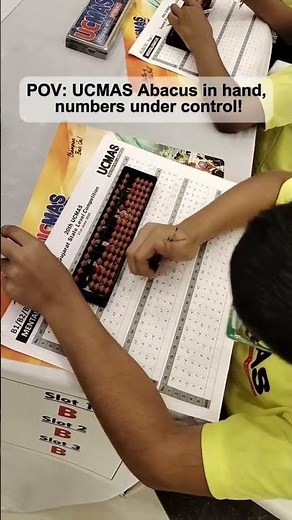 With UCMAS abacus in hand — every number, every calculation, perfectly under control! 💯🧮