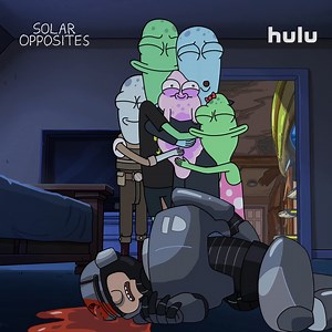 Raise your hand if you're blue and hungry. Rebinge Solar Opposites ahead of the new season, premiering on Hulu Aug 14. | Solar Opposites