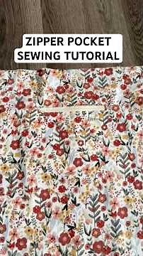 Zipper Pocket for Bag/Purse Lining Sewing Tutorial