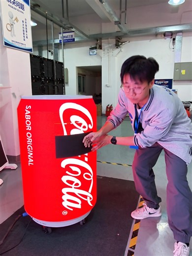 I really want to fill this giant LED bottle with Coke. #ledscreen #leddisplay #eagerled #indoorledscreen #ledwall
