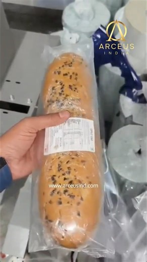 Fresh Breads Packaging in Flow Wrap Horizontal Form Fill Seal Machine #bakerymachines