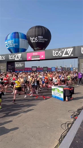 On your marks. Get set. TCS London Marathon 2025. GO! 👏 #LondonMarathon | TCS London Marathon