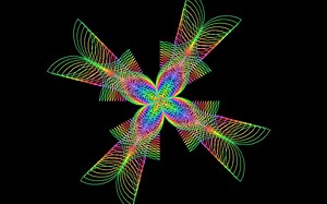 用python画立体彩色炫彩漂亮图形