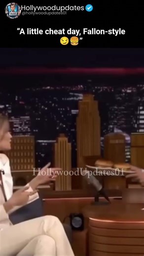 “Jimmy Fallon Secretly Gave Gigi Hadid Burgers on Set 🍔😂”#GigiHadid #JimmyFallon #BTSStories