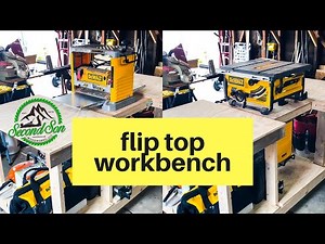 HOW TO BUILD a Flip-Top Workbench // Planer and Table Saw Stand