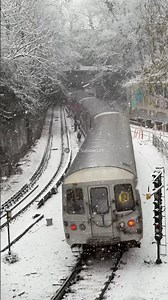 It’s a Snowy 🌨️ Morning at The West End Line Portal. #NYCSubway #SnowNYC