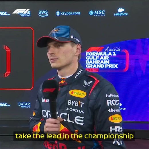 119K views · 3.7K reactions |  "I think in the race it's going to be close as well." ️ Max reacts after taking pole position for the Bahrain Grand Prix | F1 | Facebook