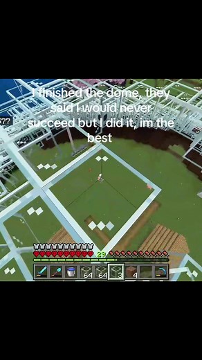 Building a Minecraft Village: Dome and House Creation