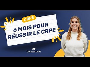 CRPE - 6 mois pour réussir le CRPE 2026 !
