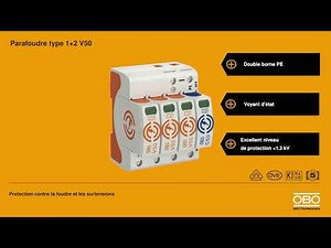 Installation du parafoudre type 1+2 V50 OBO Bettermann