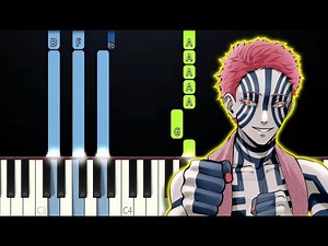 Demon Slayer Movie Akaza Theme (Piano Tutorial)