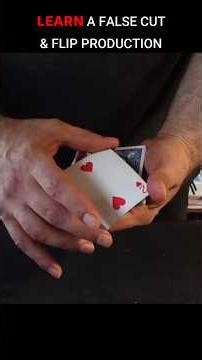 Learn A False Cut And Card Production #magic
