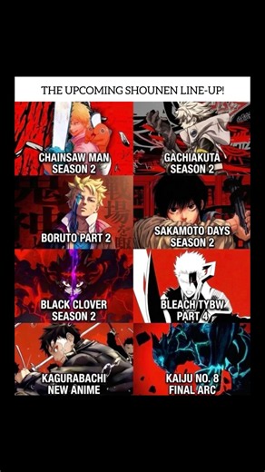 THE UPCOMING SHOUNEN LINE-UP!