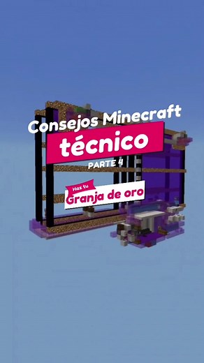 Cómo hacer una granja de oro en Minecraft Bedrock