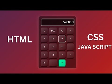HTML CSS JavaScript Calculator with 3D Buttons 💥