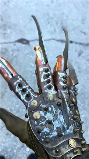 Custom Freddy Krueger glove I finished last week.