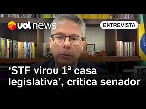 STF está virando a 1ª casa legislativa fazendo articulação política, critica Alessandro Vieira