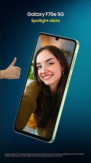 Galaxy F70e 5G | Segment’s Best Selfie Camera | Samsung