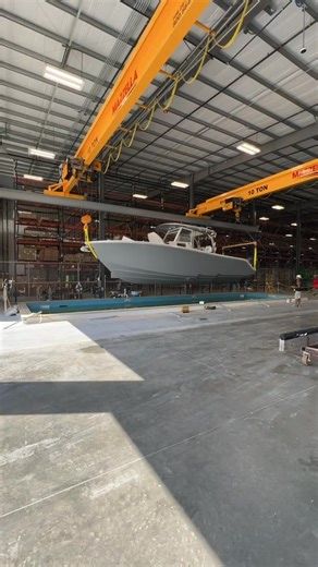 1K views · 42 reactions | The first @cobiaboats 350 CC gets tested in our new tank in the brand new pant 2 expansion! #cobiaboats #haveitall | Cobia Boats | Facebook