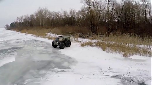 SHERP ATV shows off the capabilities of its all-terrain vehicle