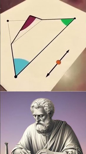 The total of all interior angles in a triangle equals 180°#maths#geometry