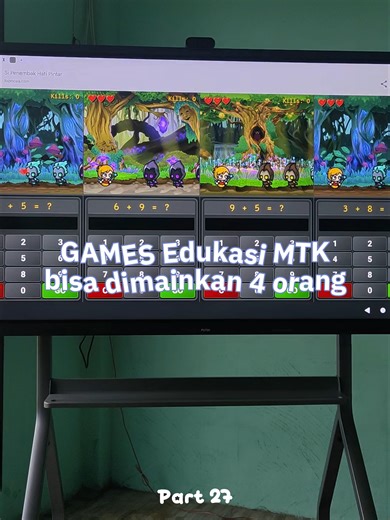 Games Edukasi MTK – Bisa Dimainkan 4 Orang 👥➗🎮✨ Belajar matematika jadi makin seru dengan games edukasi MTK yang bisa dimainkan hingga 4 orang sekaligus. Melatih kecepatan berpikir, dan kemampuan berhitung dalam suasana kompetitif yang menyenangkan. Cocok dimainkan di kelas menggunakan IFP. #GameEdukasi #Matematika #BelajarSambilBermain #PembelajaranInteraktif #TeknologiPendidikan #SmartClassroom #pkbmsinartualan
