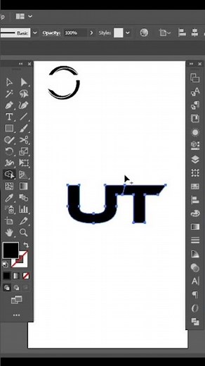 How to make logo in 1 minute #shorts