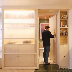 115K views · 3.7K reactions | Entrance to the bathroom is behind this sliding door  | Never Too Small | Facebook