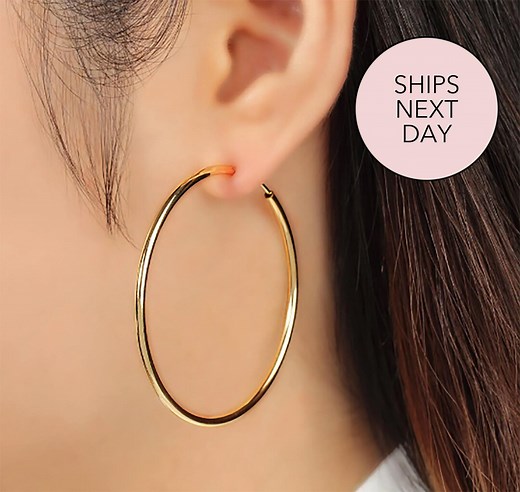 No Piercing, Non Pierced, Hoop Earring, No Pierce, Minimal, Ear Cuff, Clip on Earrings, Earring, No Pierce Huggies, Hoop Clip on Earrings - Etsy