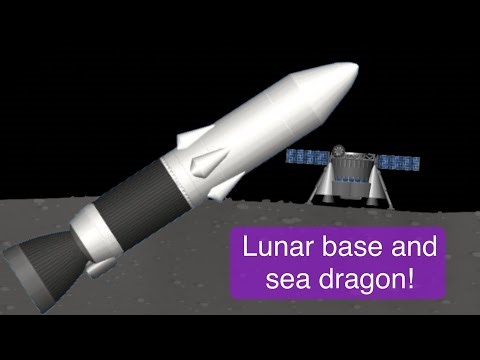 Sea dragon and lunar base in SFS! | Blueprints in description