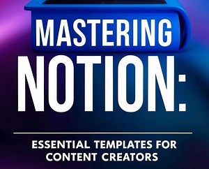 Mastering Notion: Essential Templates for Content Creators, Notion Template, Notion Planner, Notion Life Planner, Notion Planner - Etsy
