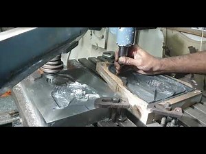 in action Abhay Krishna Shetty. pantograph machine at their own workshop