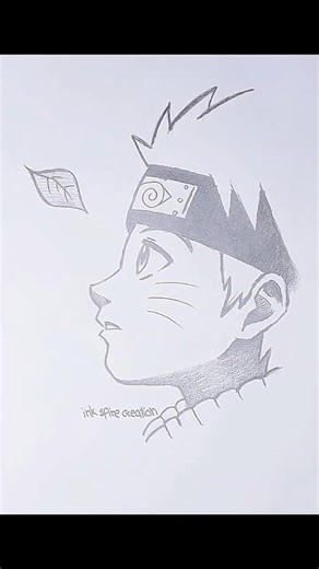Naruto Pencil Sketch/beginner tutorial of Shinobi✏️🔥#naruto#narutouzumaki#animeart #inkspirecreation