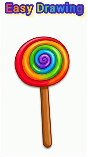 lollipop drawing for kids🍭 #art #shorts #easydrawing57